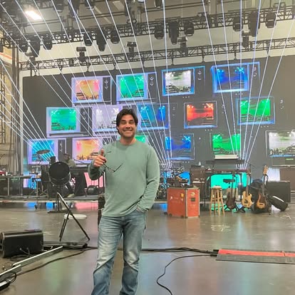 Behind the scenes at a large production stage